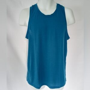 Brooks Men's Blue Running Tank Top Size Medium Run Happy